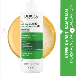 Vichy Dercos Anti Dandruff Normal ve Yağlı Saçlar İçin Kepek Karşıtı Şampuan 390 ml